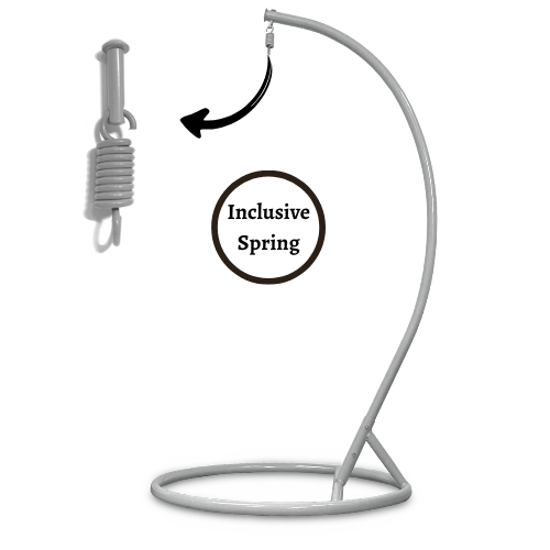 Rijoka Hanging Chair Stand – 265 lbs Capacity – 41 x 41 x 79 Inch – Indoor & Outdoor Swing Chair Stand - Gray - Image 4