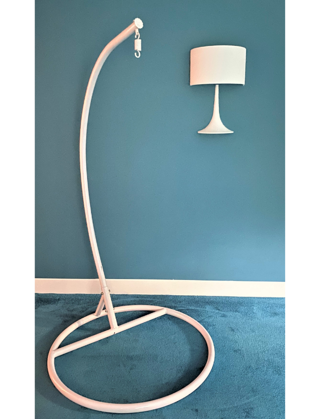 Rijoka Hanging Chair Stand – 265 lbs Capacity – 41 x 41 x 79 Inch – Indoor & Outdoor Swing Chair Stand - White - Image 7