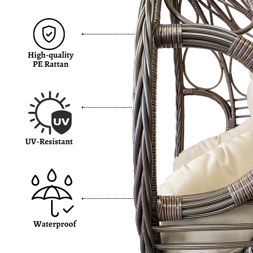 Rijoka Hanging Chair Egg Deluxe – Luxury Indoor & Outdoor Swing Chair - Build Your Own - Image 3