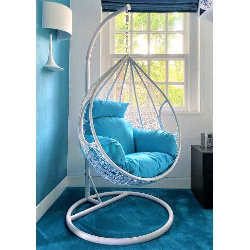 Rijoka Hanging Chair Egg Twisted – Indoor & Outdoor Swing Chair - White Color - Build Your Own - Image 10