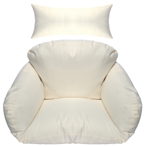hangstoel kussen creme