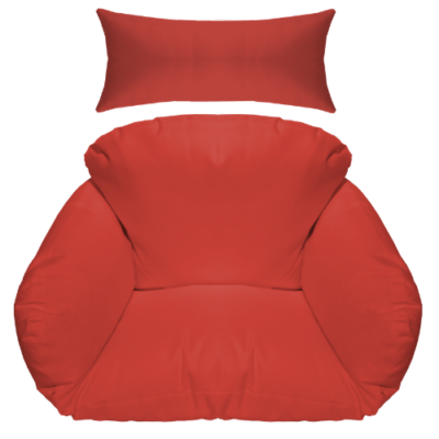 hangstoel kussen rood