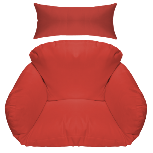 hangstoel kussen rood