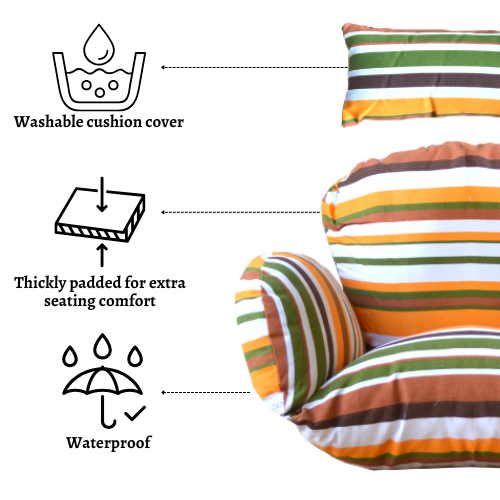 Rijoka Hanging Chair Cushion – Sunset - Image 2