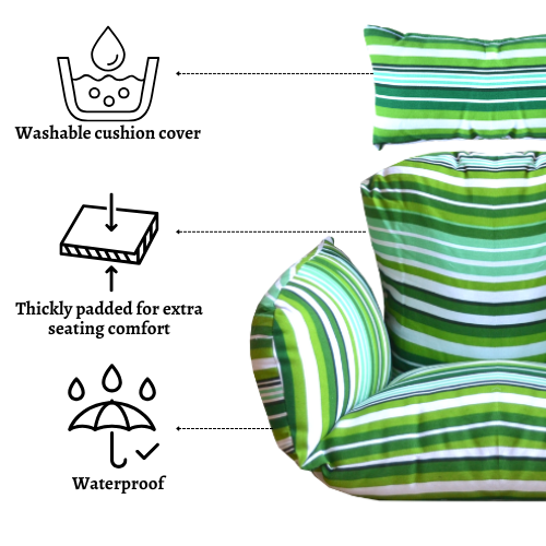 Rijoka Hanging Chair Cushion – Tropic - Image 2