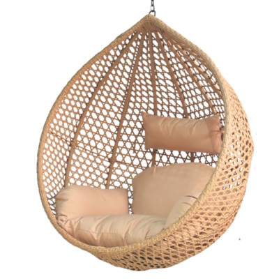 Rijoka Hanging Chair Egg Super Star – Luxury Indoor & Outdoor Beige Swing Chair - Build Your Own