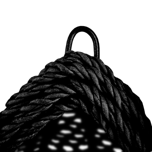Rijoka Hanging Chair Egg Rope – Luxury Indoor & Outdoor Black Swing Chair - Image 9