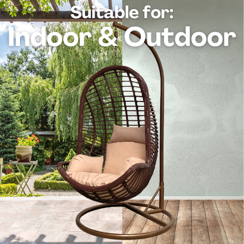 Rijoka Hanging Chair Ragna Original – Brown - Build Your Own - Image 7