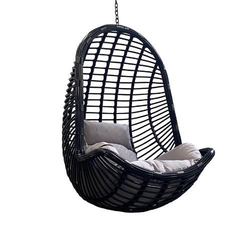 Rijoka Hanging Chair Ragna Original – Black - Build Your Own