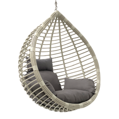 Rijoka Hanging Chair Egg Original – Indoor & Outdoor Swing Chair - Gray Color - Build Your Own