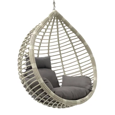 Rijoka Hanging Chair Egg Original – Indoor & Outdoor Swing Chair - Gray Color - Build Your Own